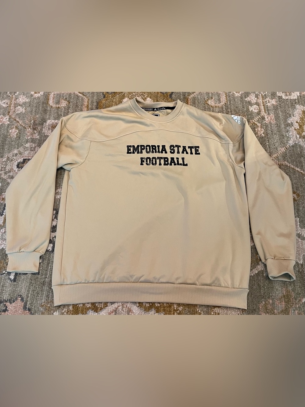 Emporia State Hornets Adidas Football Sweatshirt Men’s Size XL Color Gold